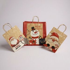 W2. Festive Christmas Gift Bags Set